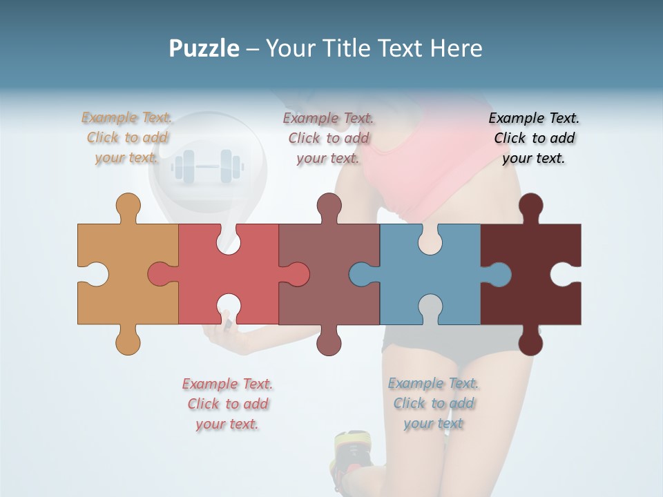 Shape Dumbell Icon PowerPoint Template