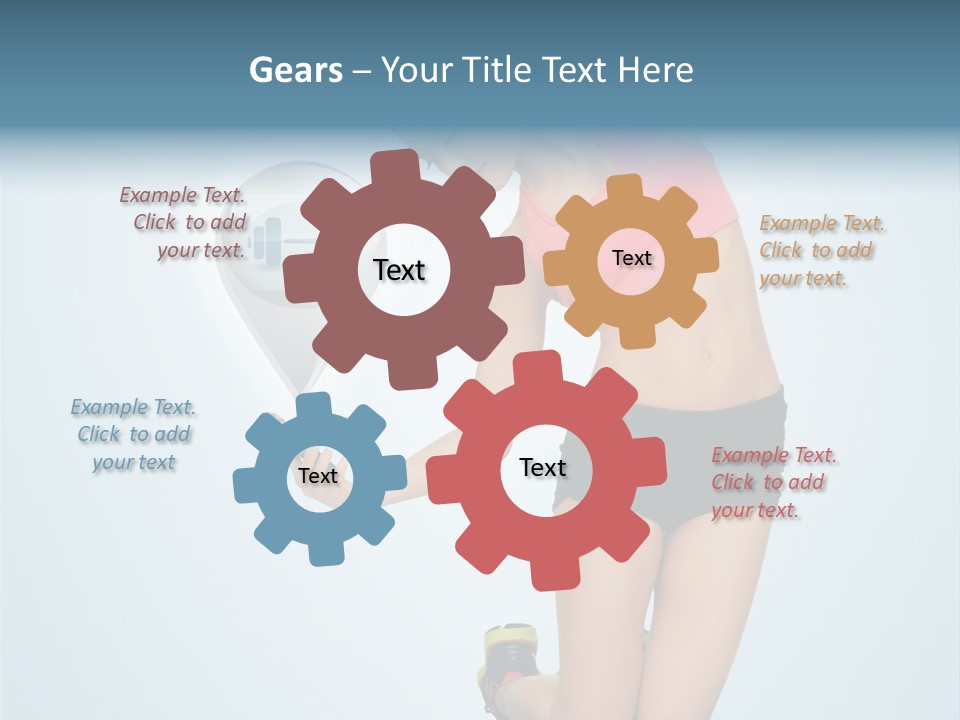Shape Dumbell Icon PowerPoint Template