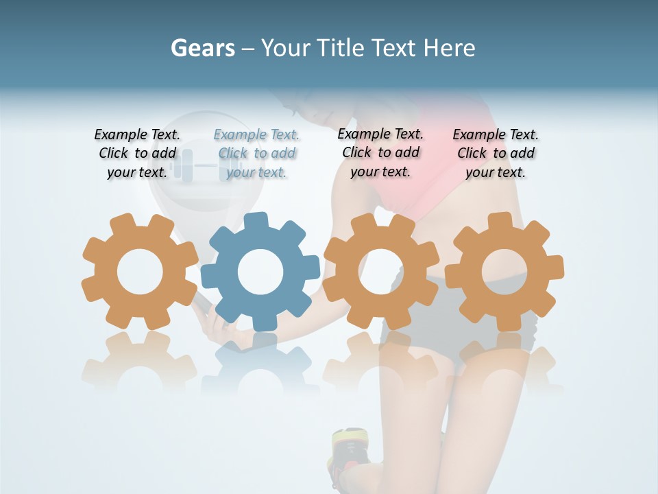 Shape Dumbell Icon PowerPoint Template