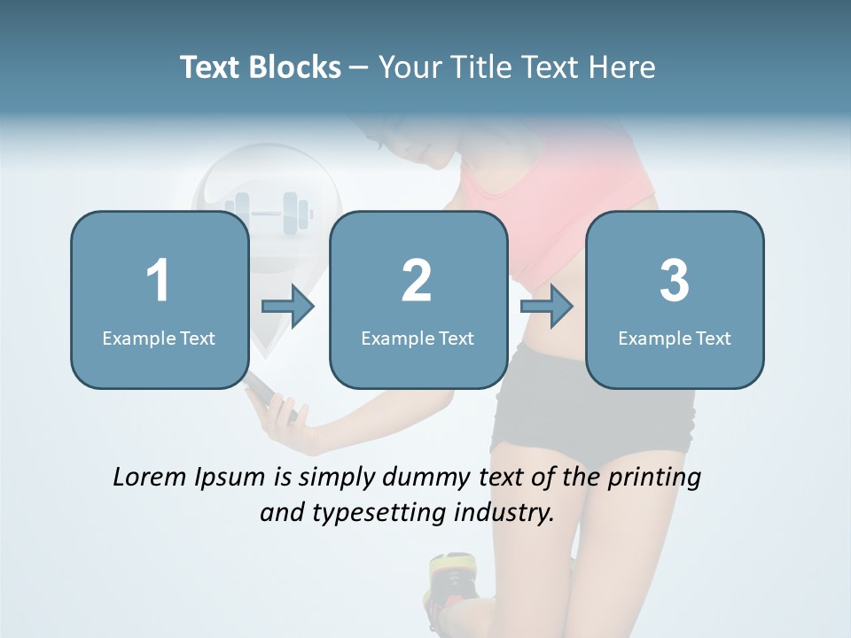 Shape Dumbell Icon PowerPoint Template