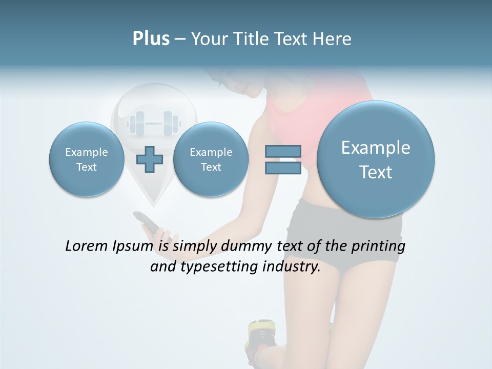 Shape Dumbell Icon PowerPoint Template