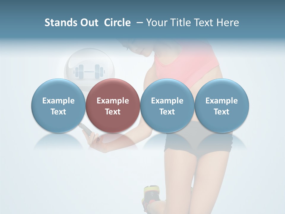 Shape Dumbell Icon PowerPoint Template