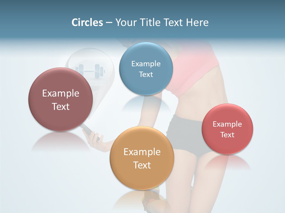 Shape Dumbell Icon PowerPoint Template