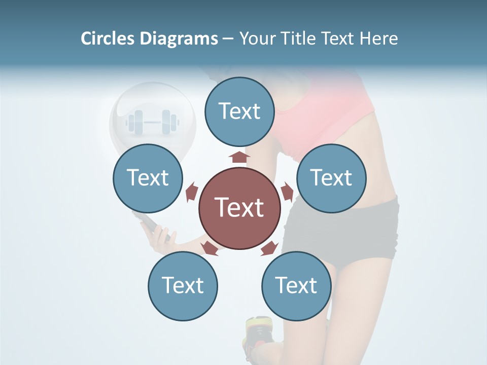 Shape Dumbell Icon PowerPoint Template