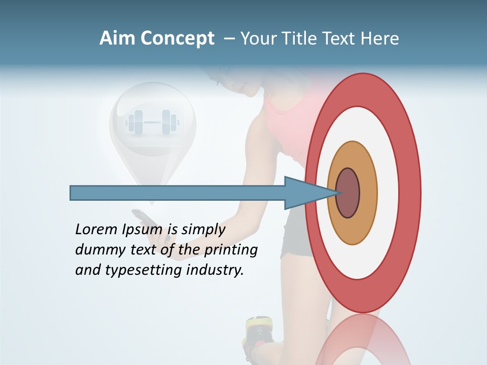 Shape Dumbell Icon PowerPoint Template