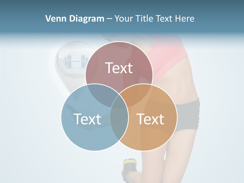 Shape Dumbell Icon PowerPoint Template