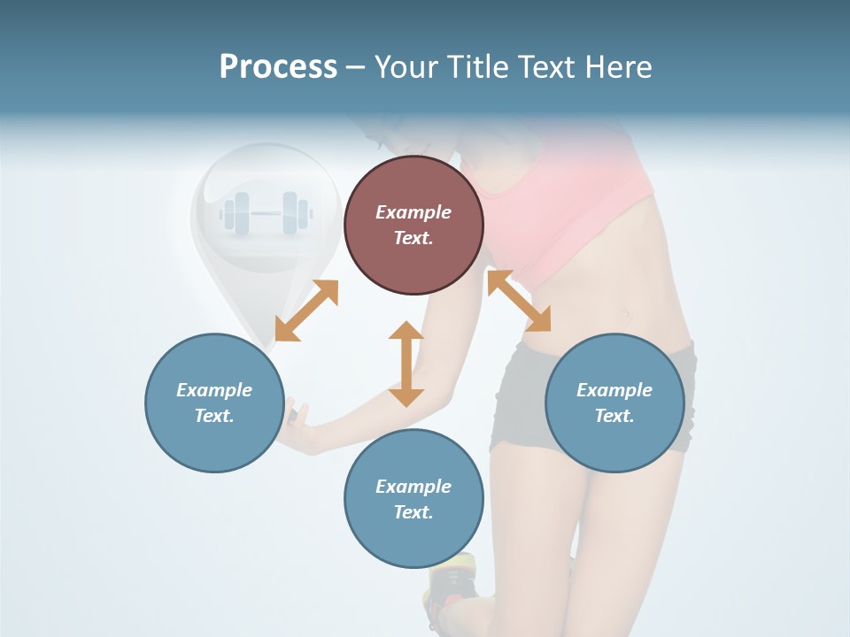 Shape Dumbell Icon PowerPoint Template