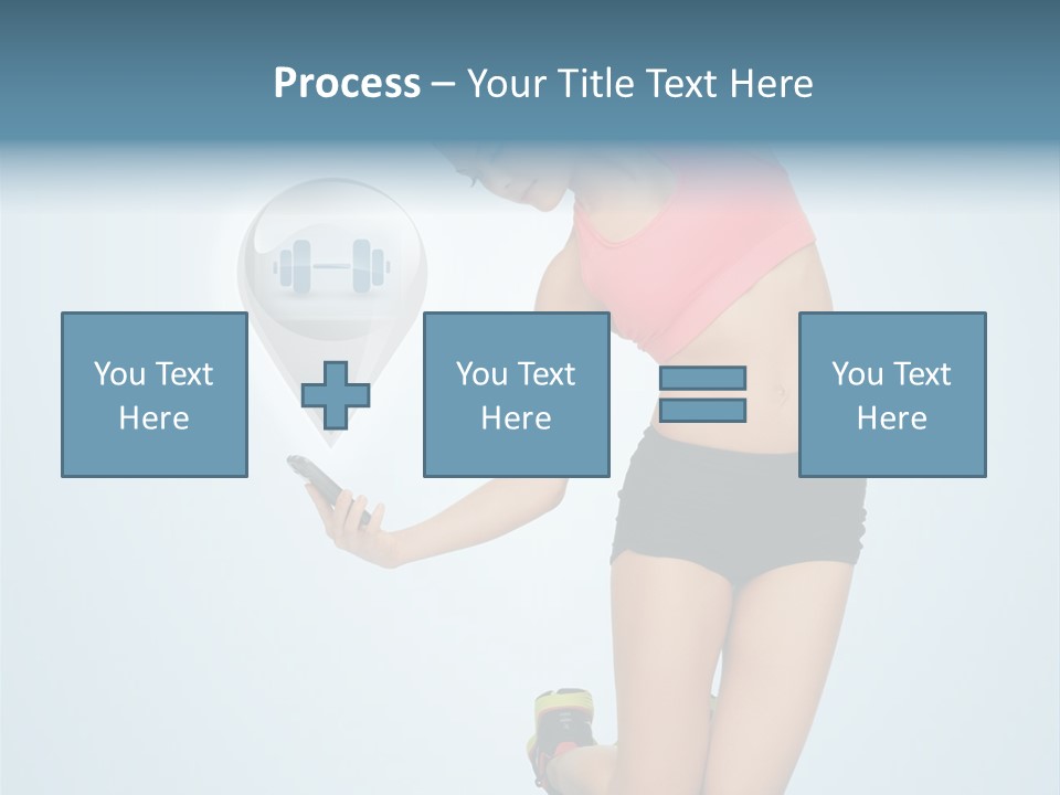 Shape Dumbell Icon PowerPoint Template