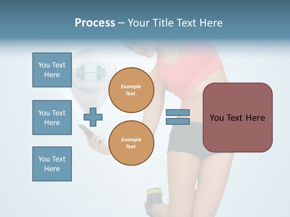 Shape Dumbell Icon PowerPoint Template