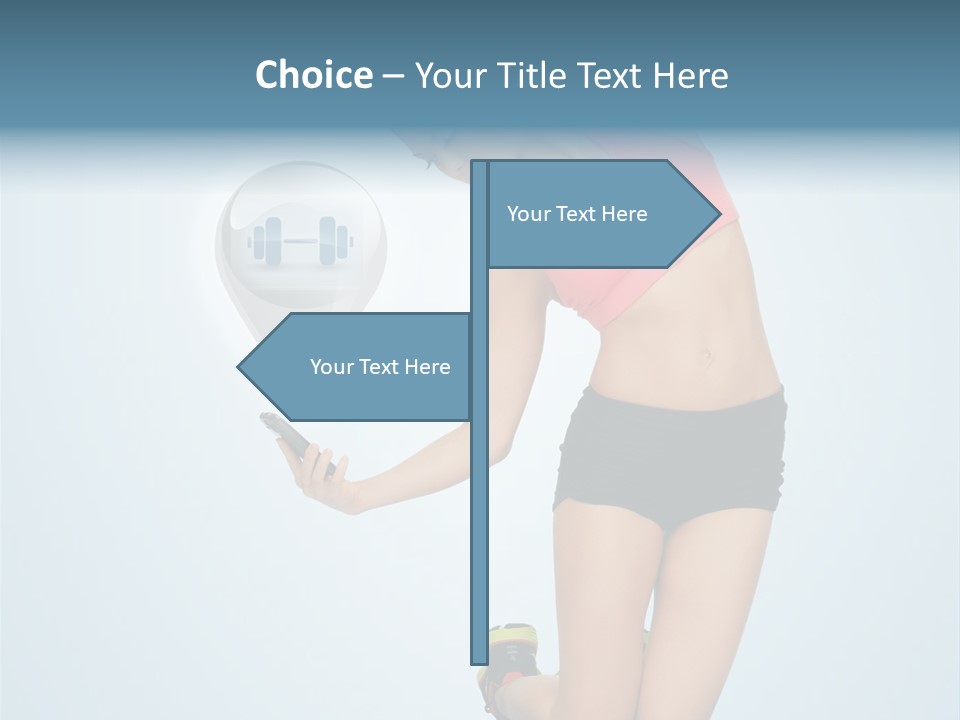 Shape Dumbell Icon PowerPoint Template