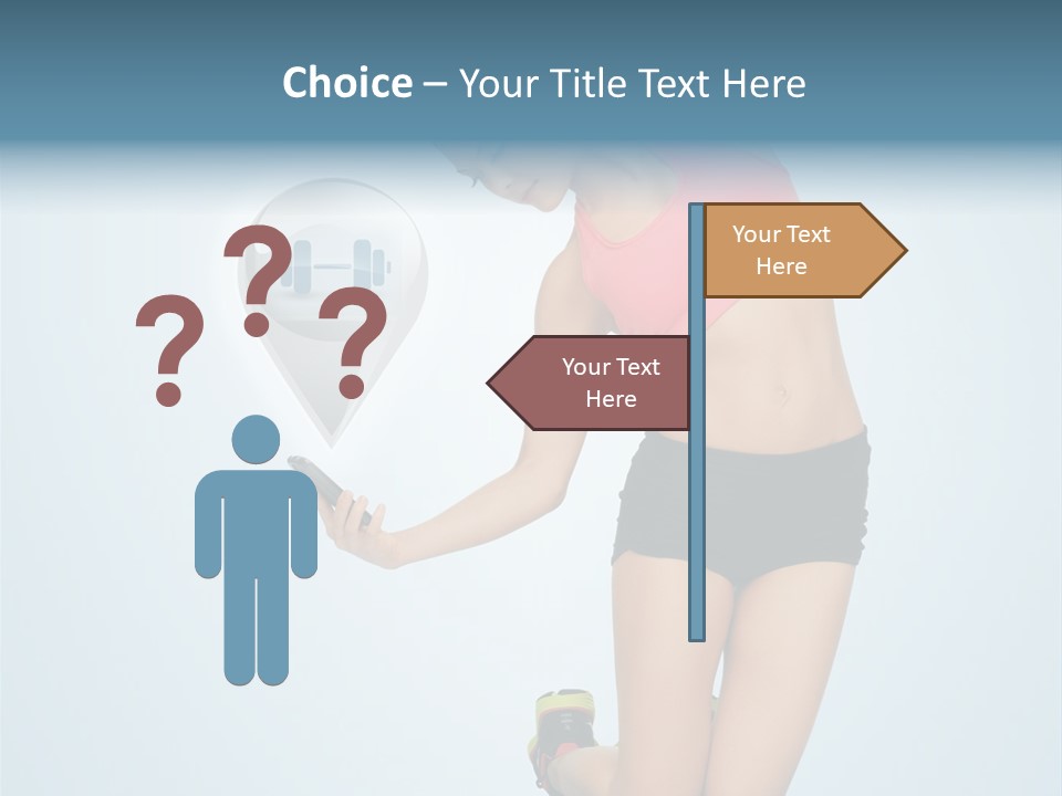 Shape Dumbell Icon PowerPoint Template