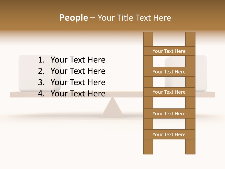 Risk Seesaw Price PowerPoint Template