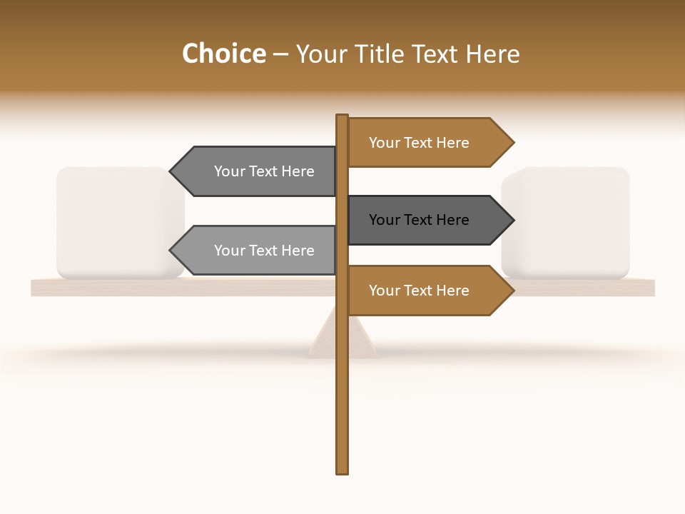 Risk Seesaw Price PowerPoint Template