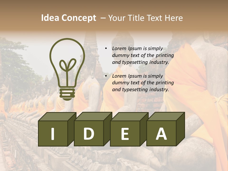 Creative Decorative Illustration PowerPoint Template