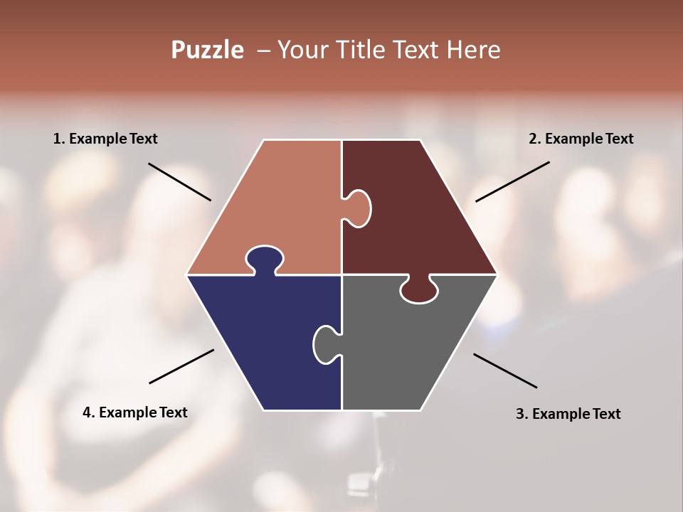 Convention Center Unrecognizable Person Microphone Stand PowerPoint Template