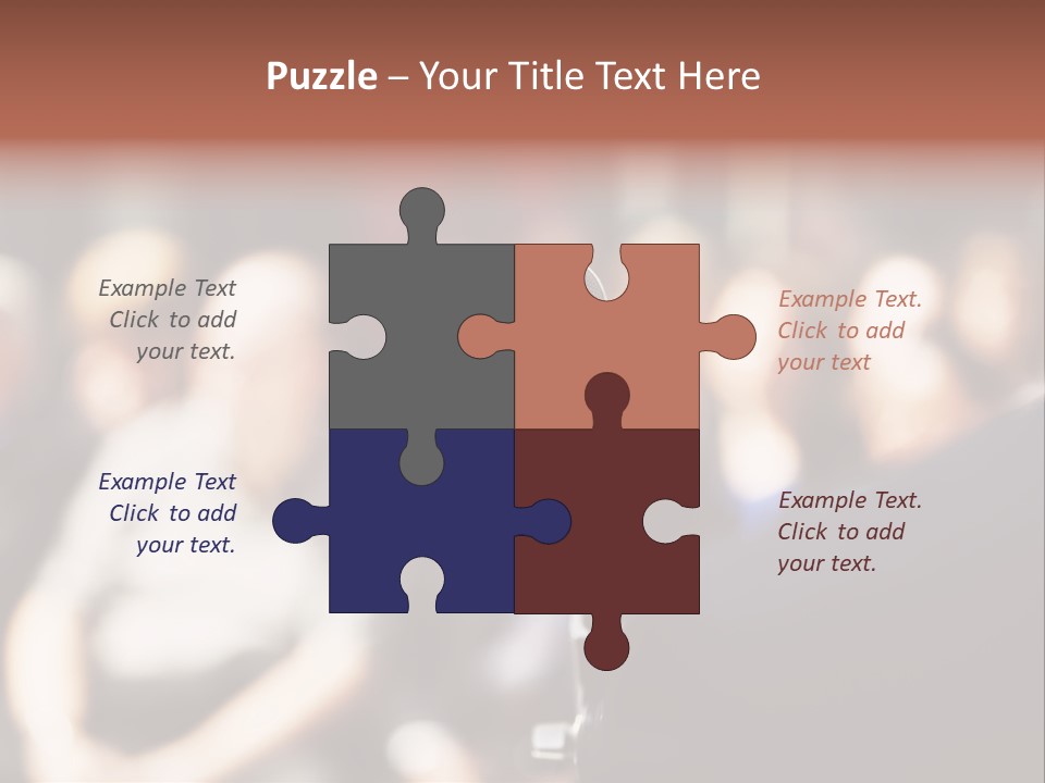 Convention Center Unrecognizable Person Microphone Stand PowerPoint Template