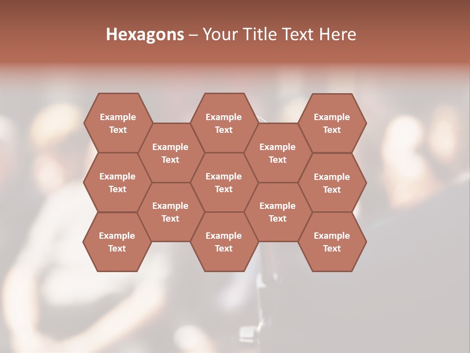 Convention Center Unrecognizable Person Microphone Stand PowerPoint Template