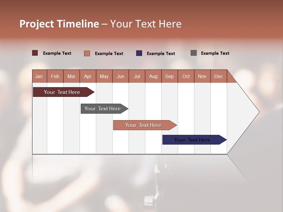 Convention Center Unrecognizable Person Microphone Stand PowerPoint Template