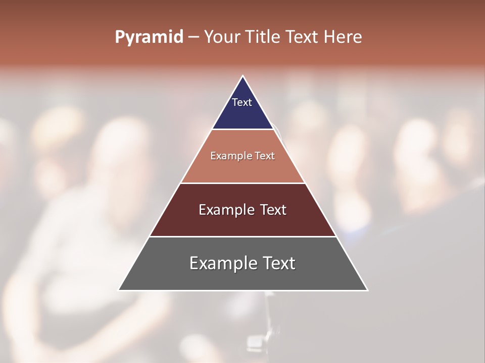 Convention Center Unrecognizable Person Microphone Stand PowerPoint Template