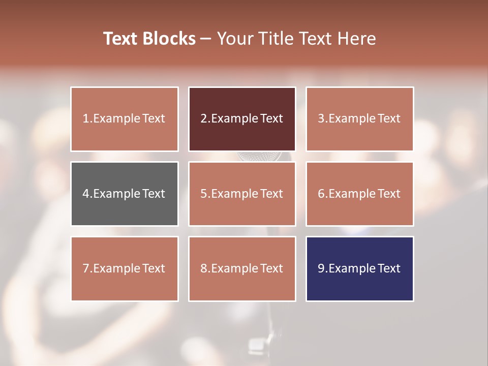 Convention Center Unrecognizable Person Microphone Stand PowerPoint Template