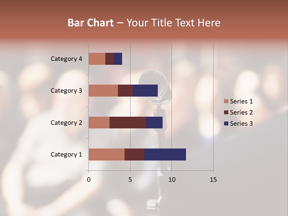 Convention Center Unrecognizable Person Microphone Stand PowerPoint Template
