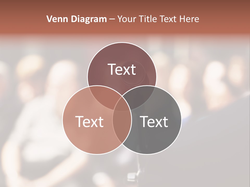 Convention Center Unrecognizable Person Microphone Stand PowerPoint Template