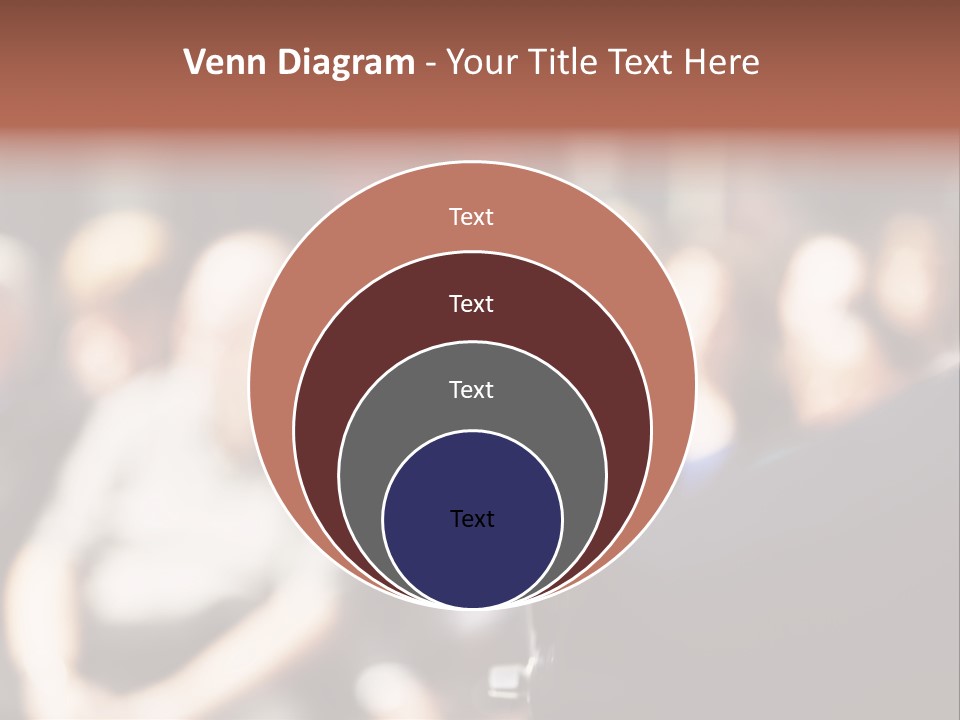 Convention Center Unrecognizable Person Microphone Stand PowerPoint Template