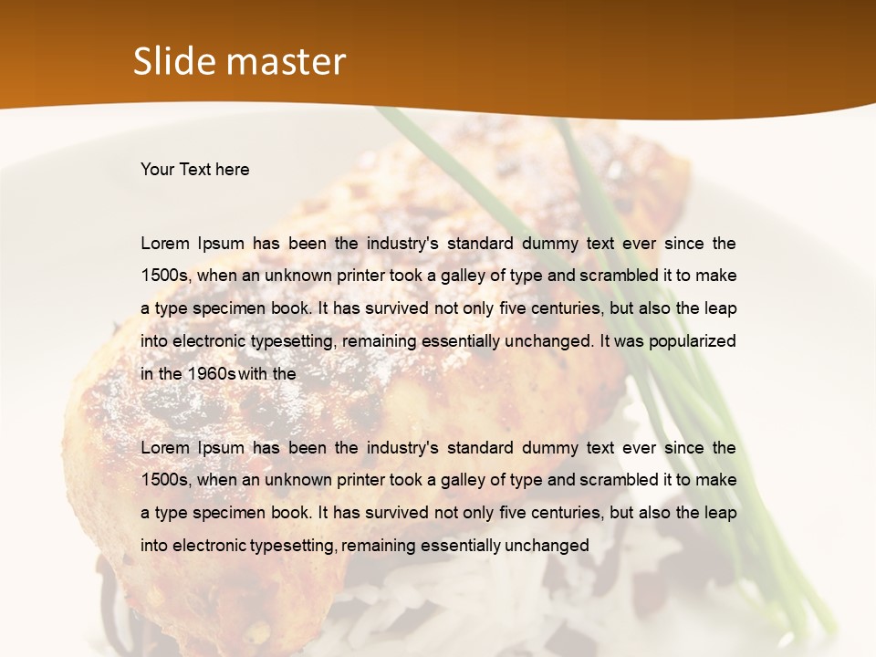 Salsa Traditional Chicken Leg PowerPoint Template