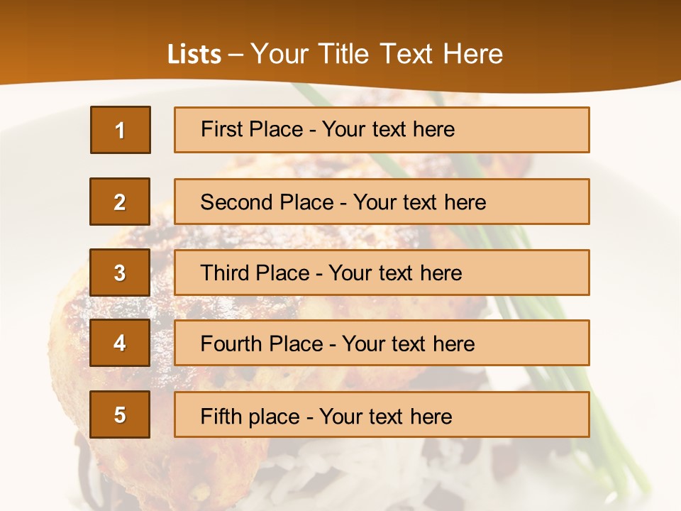 Salsa Traditional Chicken Leg PowerPoint Template