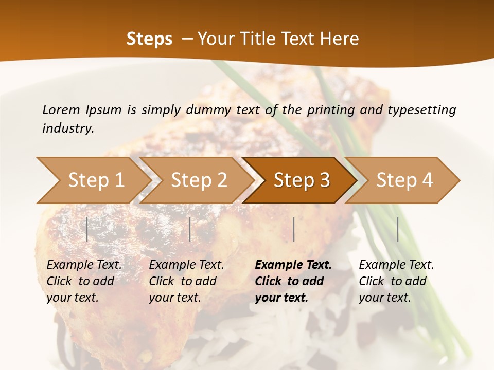 Salsa Traditional Chicken Leg PowerPoint Template
