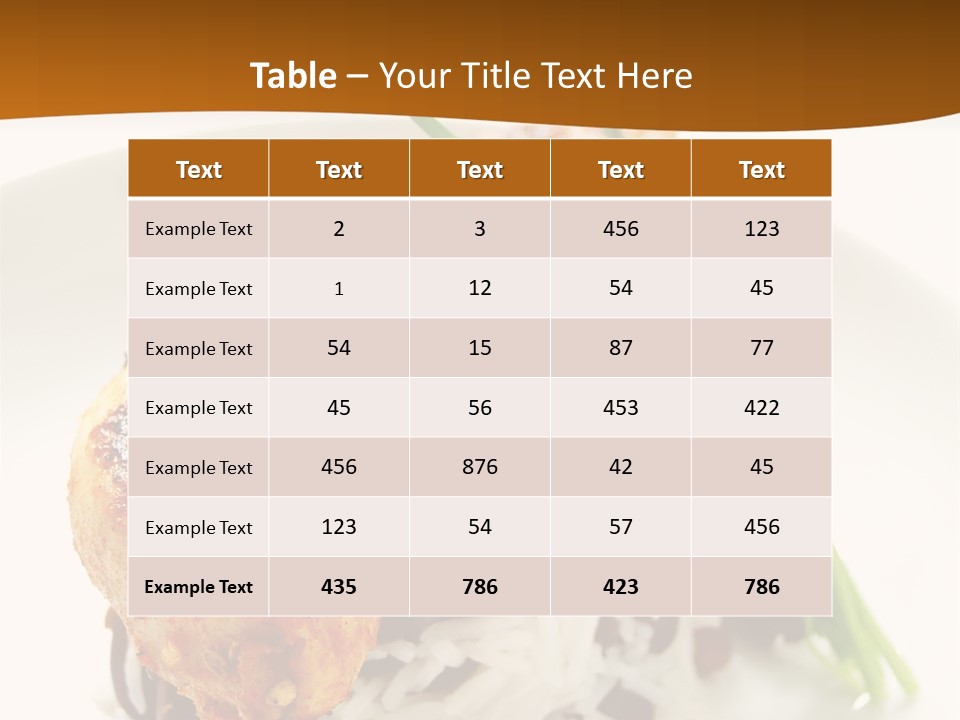 Salsa Traditional Chicken Leg PowerPoint Template