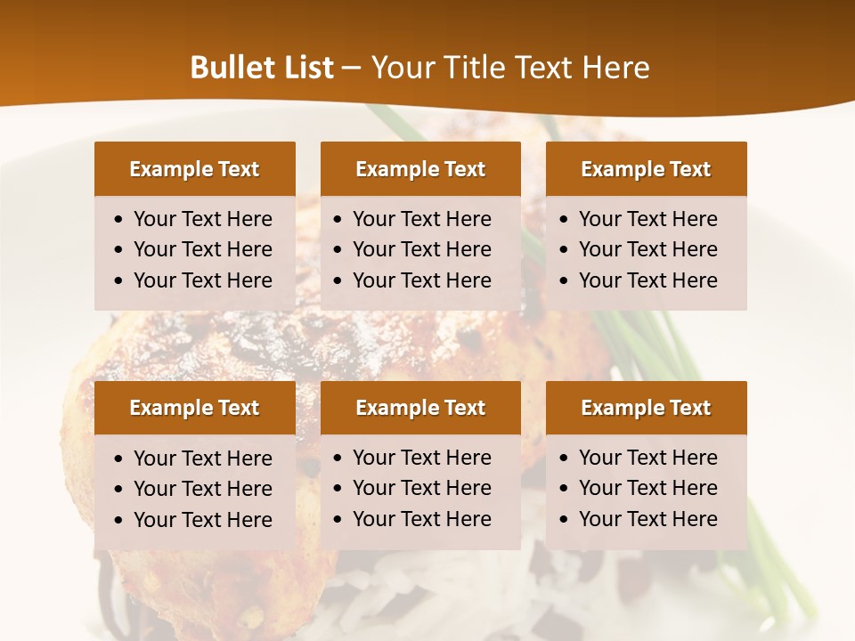 Salsa Traditional Chicken Leg PowerPoint Template