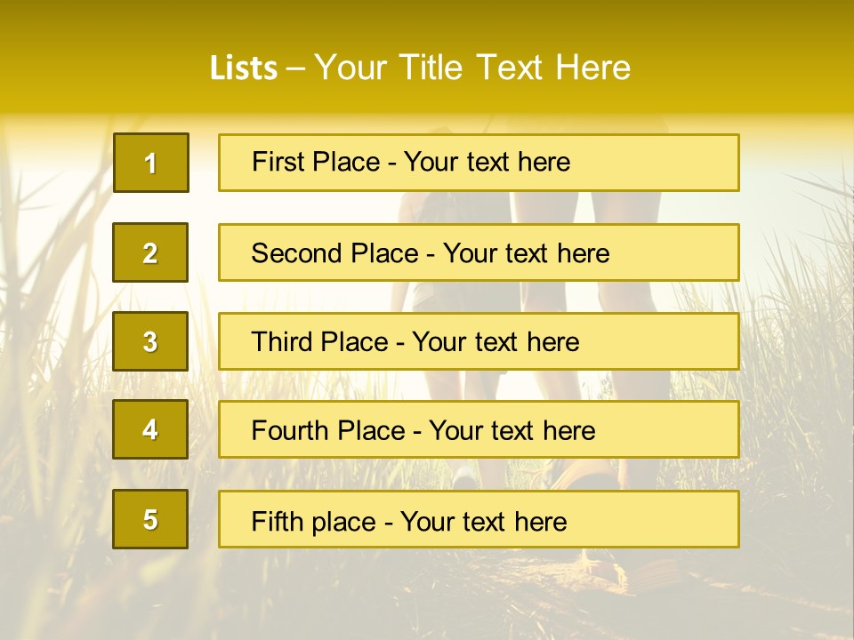 Crop Body Aim PowerPoint Template