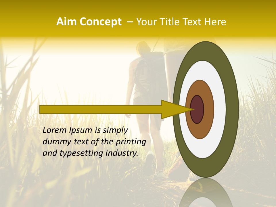 Crop Body Aim PowerPoint Template