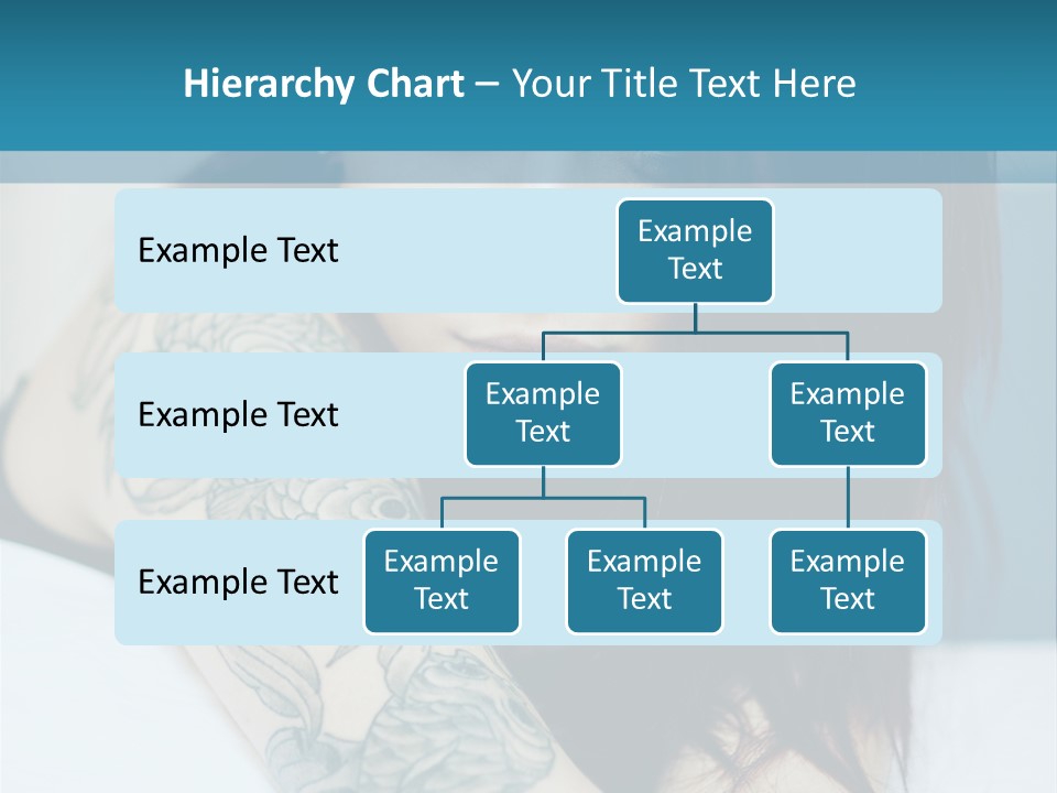 A Woman With Red Hair And Tattoos On Her Arm PowerPoint Template