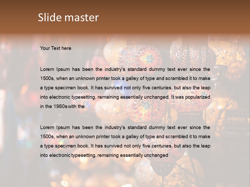 Mall Bazaar Turkey PowerPoint Template