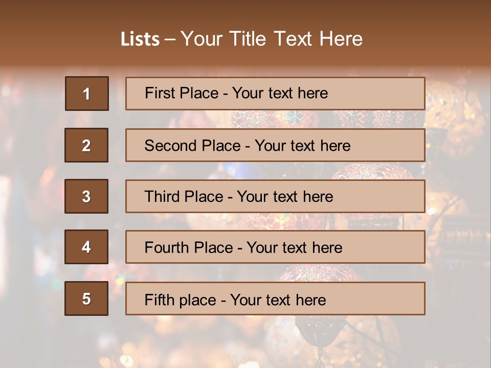Mall Bazaar Turkey PowerPoint Template