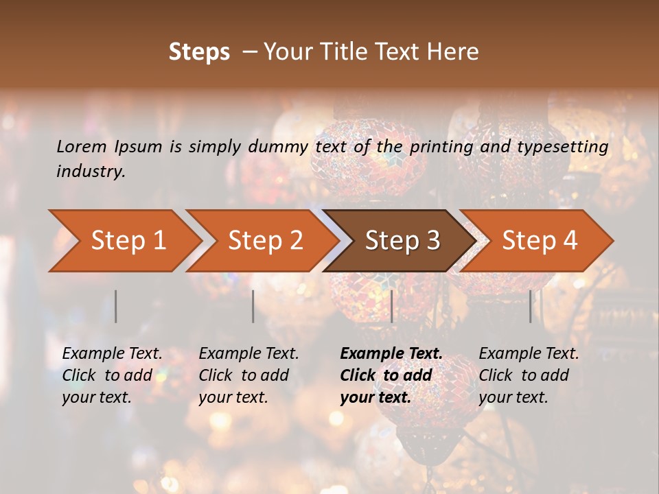 Mall Bazaar Turkey PowerPoint Template