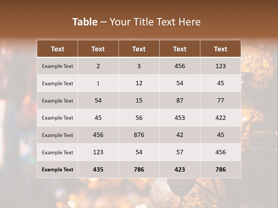 Mall Bazaar Turkey PowerPoint Template
