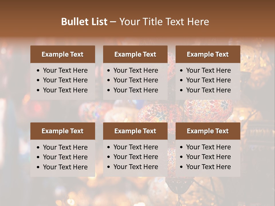 Mall Bazaar Turkey PowerPoint Template