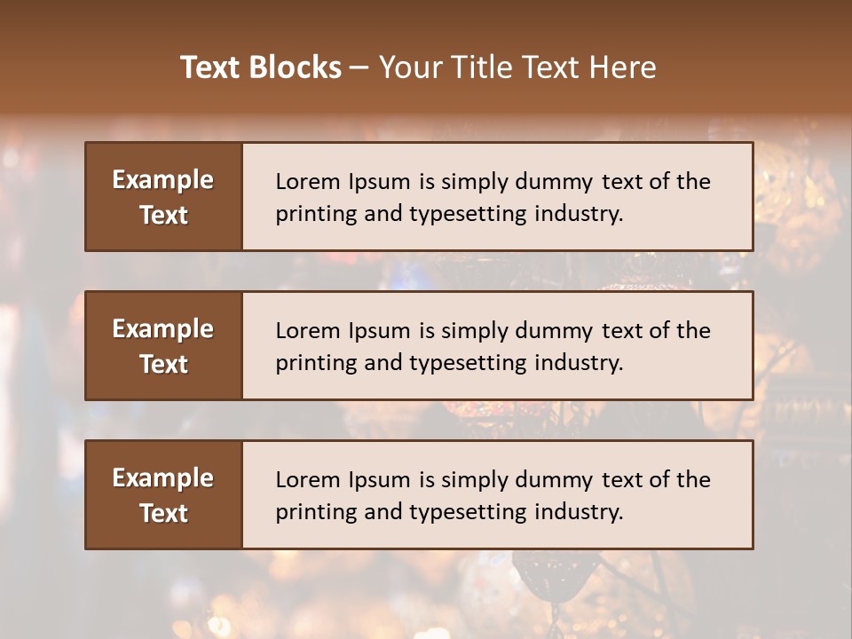 Mall Bazaar Turkey PowerPoint Template