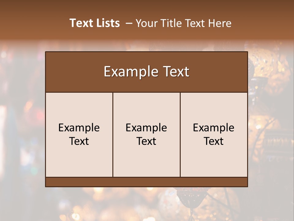 Mall Bazaar Turkey PowerPoint Template