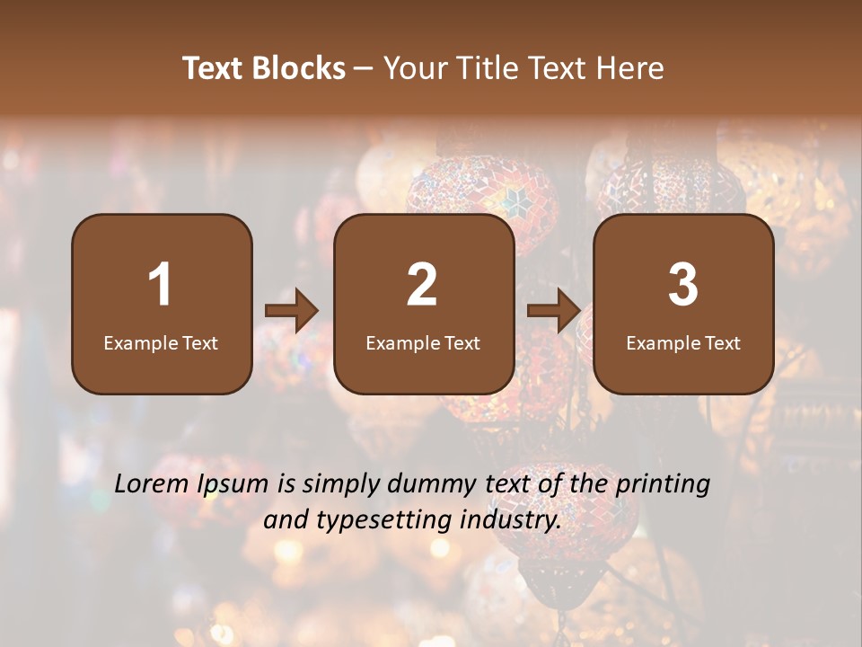 Mall Bazaar Turkey PowerPoint Template