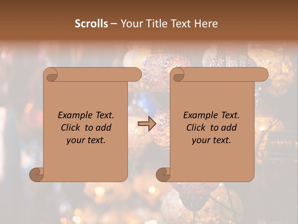 Mall Bazaar Turkey PowerPoint Template