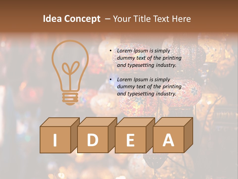 Mall Bazaar Turkey PowerPoint Template