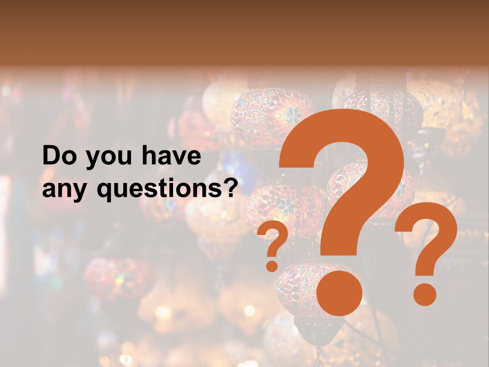 Mall Bazaar Turkey PowerPoint Template