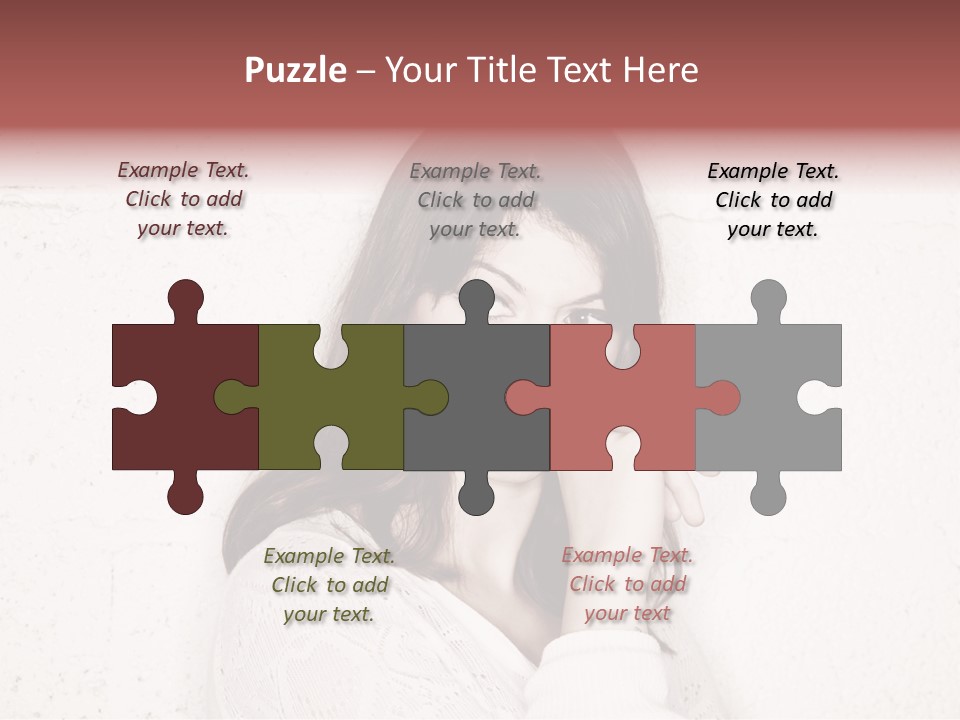 Funny Character Envious PowerPoint Template