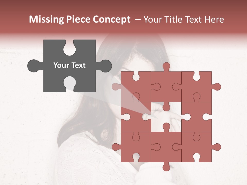 Funny Character Envious PowerPoint Template