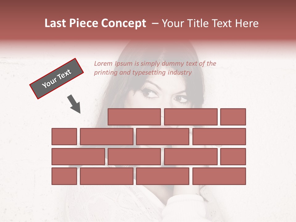 Funny Character Envious PowerPoint Template