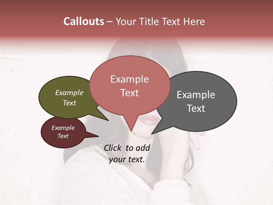 Funny Character Envious PowerPoint Template